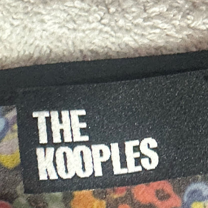 NWT SIZE 1/US4-3/US8 The Kooples Black and Red Floral Long Sleeve Dress