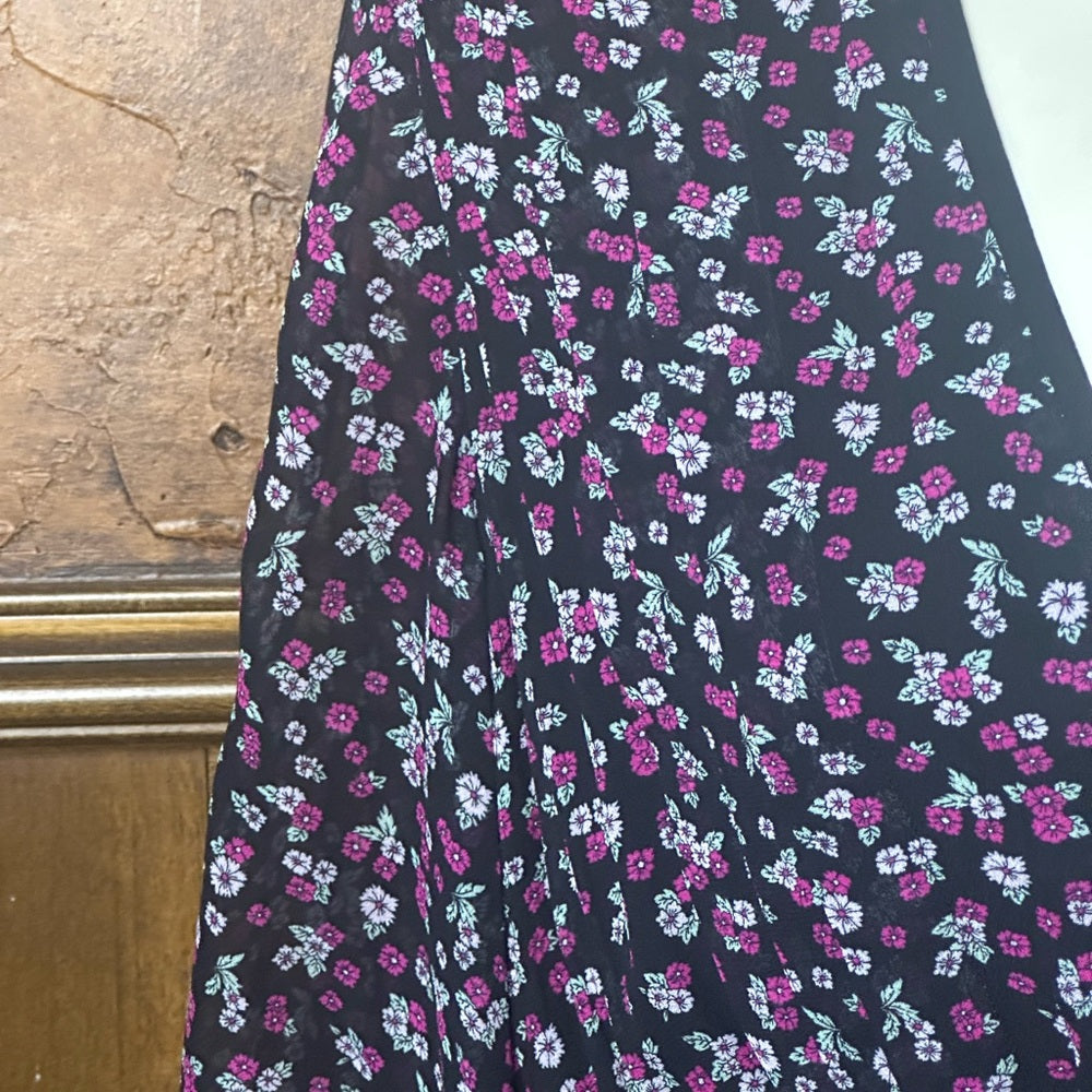 NWT SIZE 1/US 4 The Kooples Black and Pink Mini Dress