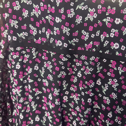 NWT SIZE 1/US 4 The Kooples Black and Pink Mini Dress