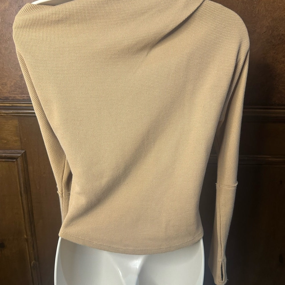 NWOT SIZE S We The Free Camel Off-Shoulder Sweater