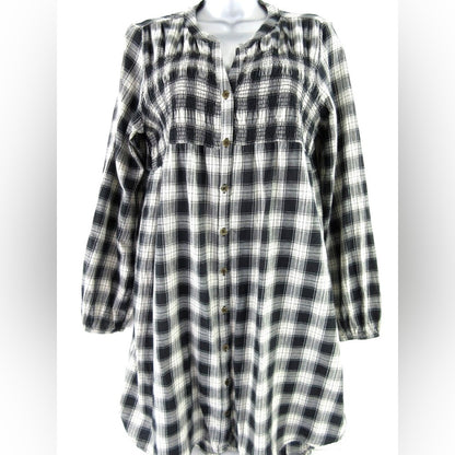 NWOT SIZE XL Knox Rose Plaid Button-Up Midi Dress