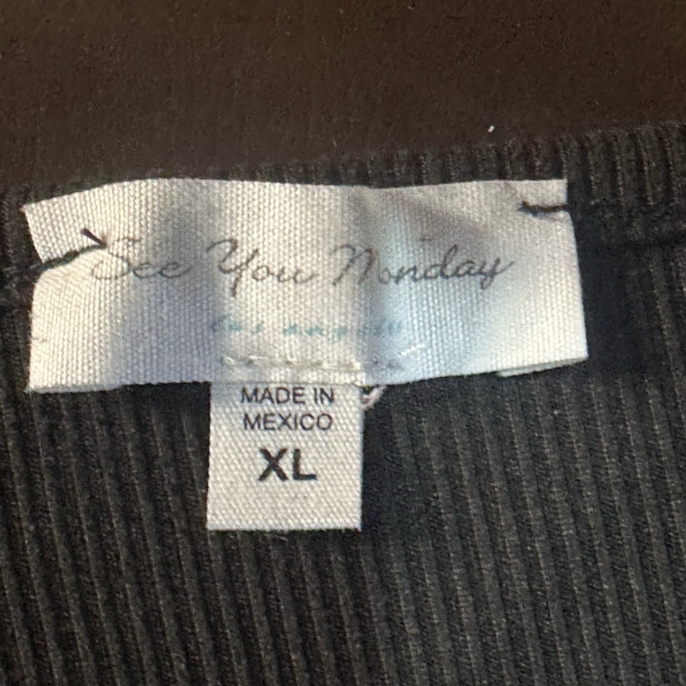 NWOT SIZE XL See You Monday Elegant Black Midi Skirt