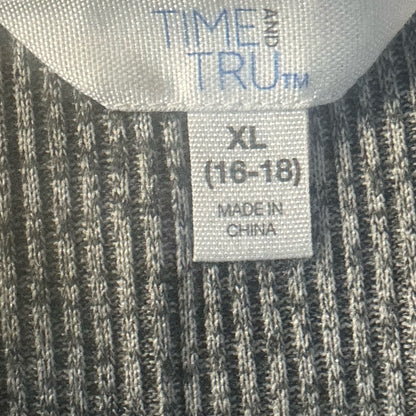 NWOT SIZE XL Time and Tru Gray Knit Midi Skirt