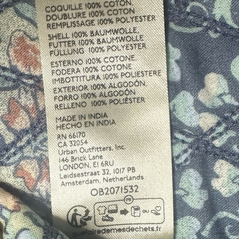 NWOT SIZE 4 Free People Blue and White Geometric Mini Skirt