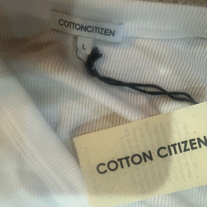 NWT SIZE XS-M-L Cotton Citizen White V-Neck Crop Top