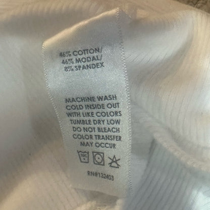 NWT SIZE XS-M-L Cotton Citizen White V-Neck Crop Top