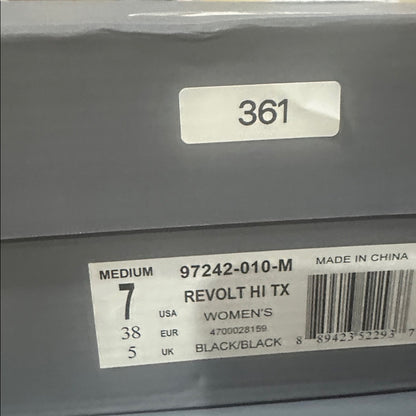 356.361.362.363.364 359. NEW 6/7/8.5/10 Black Chunky Ankle Boots, Rugged sole