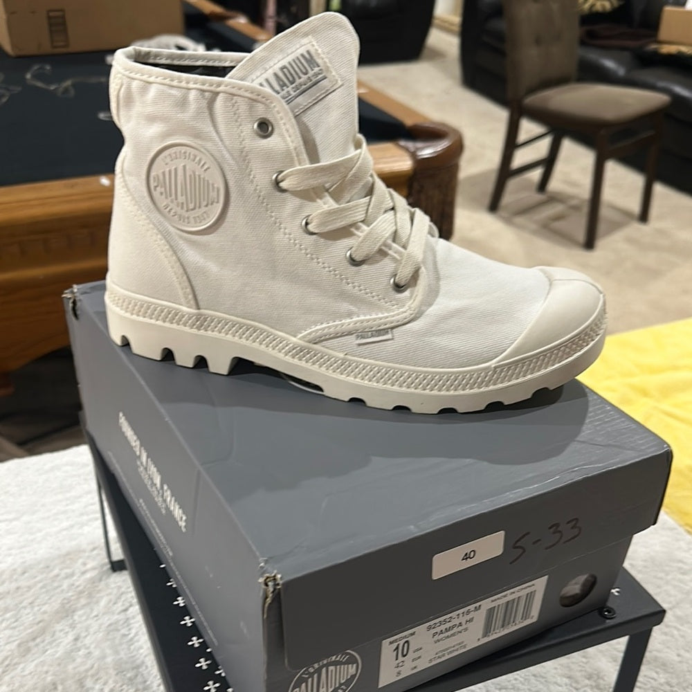 370. NEW 7 White Sneakers Canvas Upper, Chunky Sole