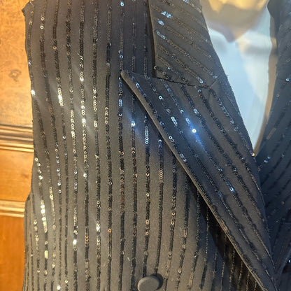 SIZE 16 MICHAEL Michael Kors Black Sequin Vest