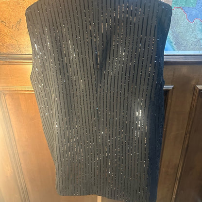 SIZE 16 MICHAEL Michael Kors Black Sequin Vest