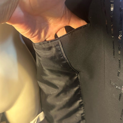 SIZE 16 MICHAEL Michael Kors Black Sequin Vest