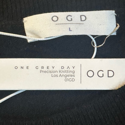 NWT SIZE L Chic Black Cashmere Mini Dress for Women