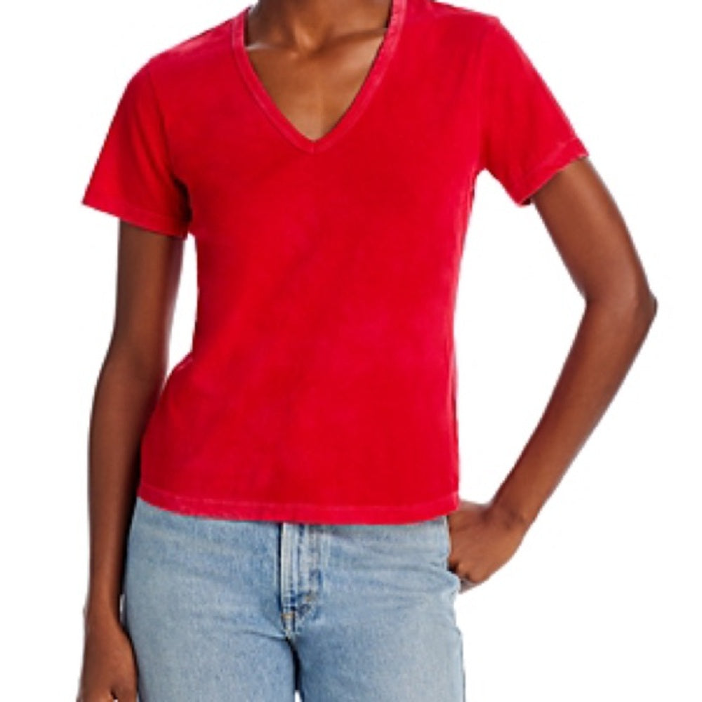 NWT SIZE M Cotton Citizen Vivid Red Short Sleeve Tee