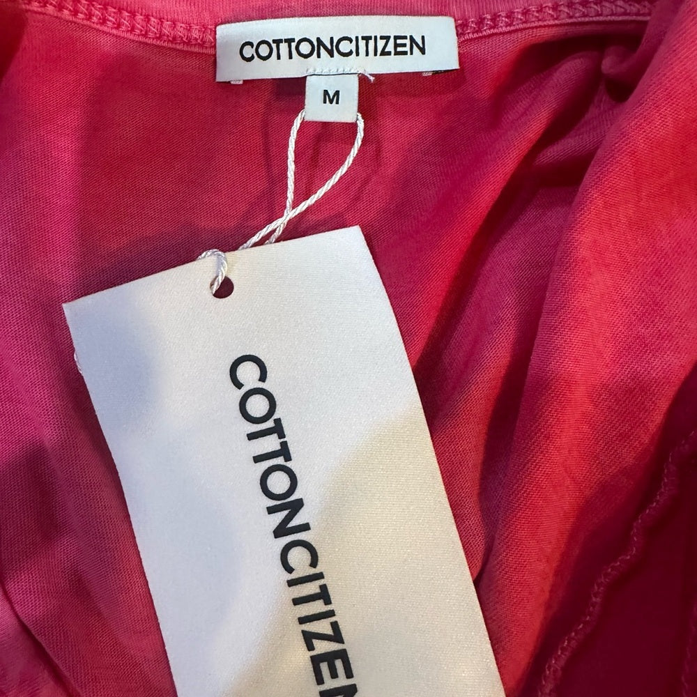 NWT SIZE M Cotton Citizen Vivid Red Short Sleeve Tee