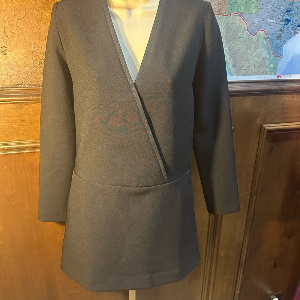 NWT SIZE XS The Kooples Chic Black Long Sleeve Dress
