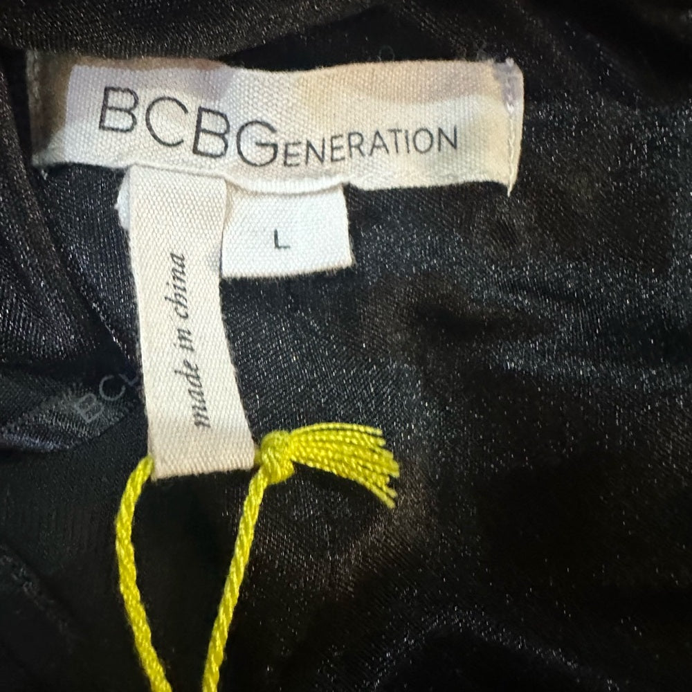 NWOT SIZE L BCBGeneration Elegant Black Midi Dress
