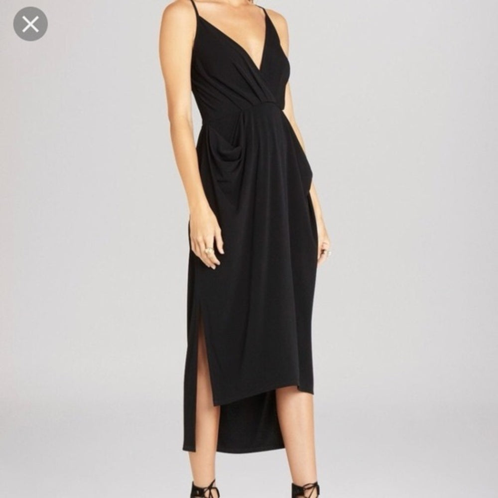 NWOT SIZE L BCBGeneration Elegant Black Midi Dress