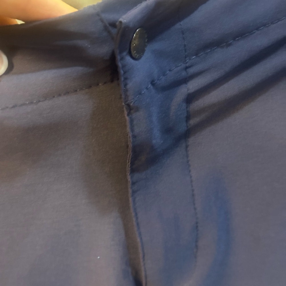 SIZE 36 Chaps Navy Flat Front Shorts