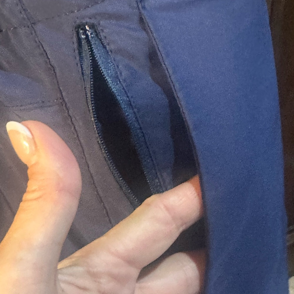 SIZE 36 Chaps Navy Flat Front Shorts