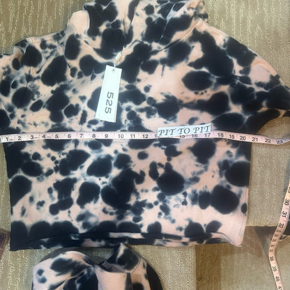 NWT SIZE M 525 America Monochrome Tie-Dye Jogger Set