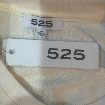 NWT SIZE M 525 America White and Yellow Fringe Sweatshirt