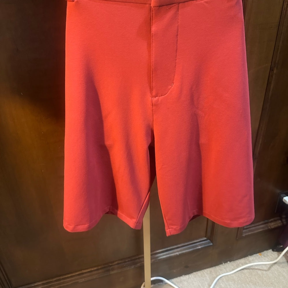 NWOT SIZE 36 Men's Classic Red Flat Front Shorts