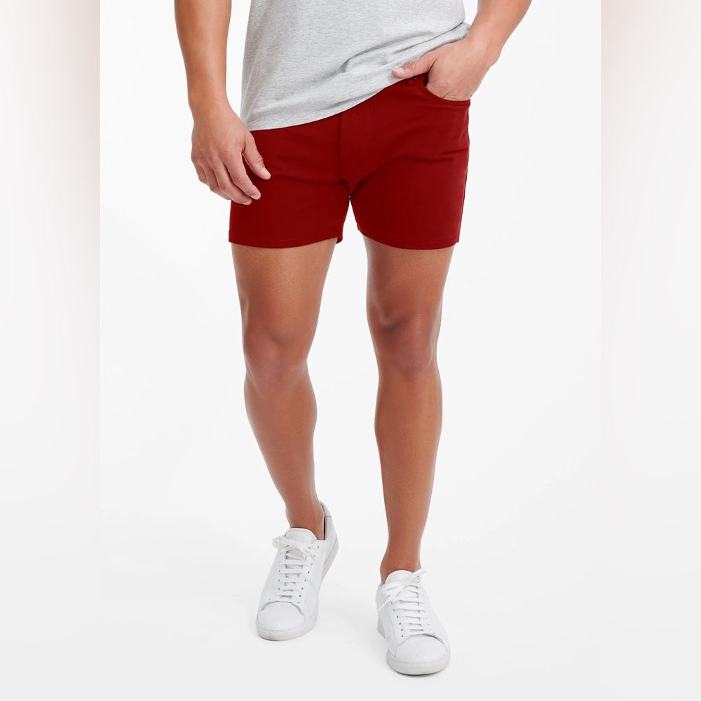 NWOT SIZE 36 Men's Classic Red Flat Front Shorts