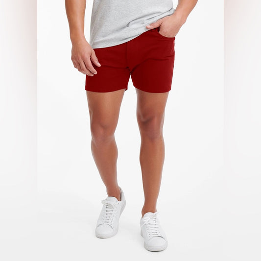 NWOT SIZE 36 Men's Classic Red Flat Front Shorts