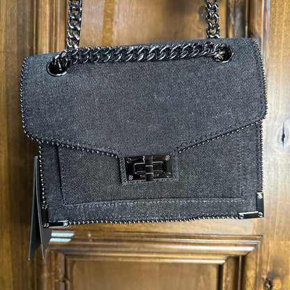 NWT OS The Kooples Dark Gray Chain Shoulder Bag