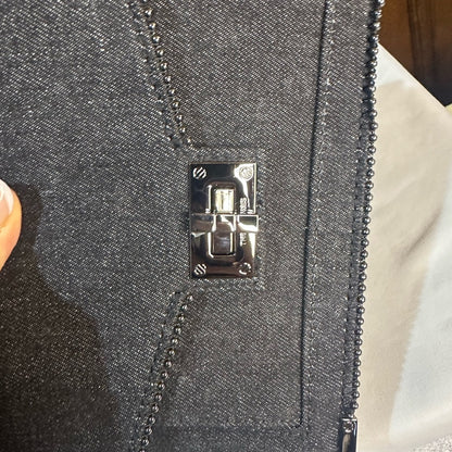 NWT OS The Kooples Dark Gray Chain Shoulder Bag