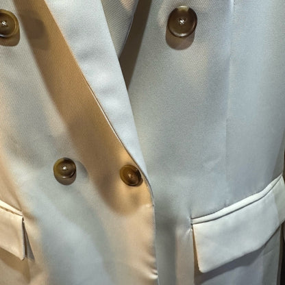 NWT SIZE L Steve Madden Cream Blazer with Gold Accents