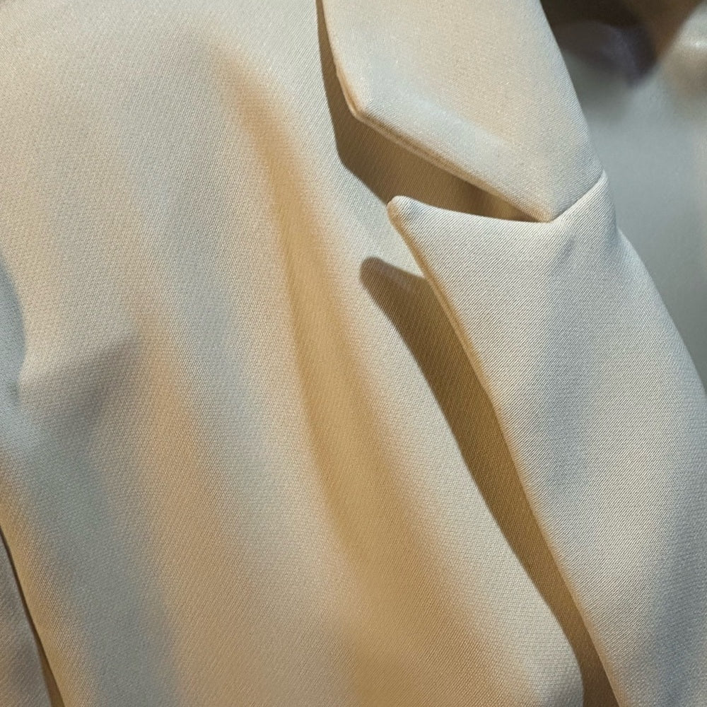 NWT SIZE L Steve Madden Cream Blazer with Gold Accents