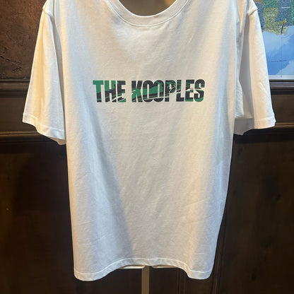 NWT SIZE L The Kooples White Tee with Multicolor Logo