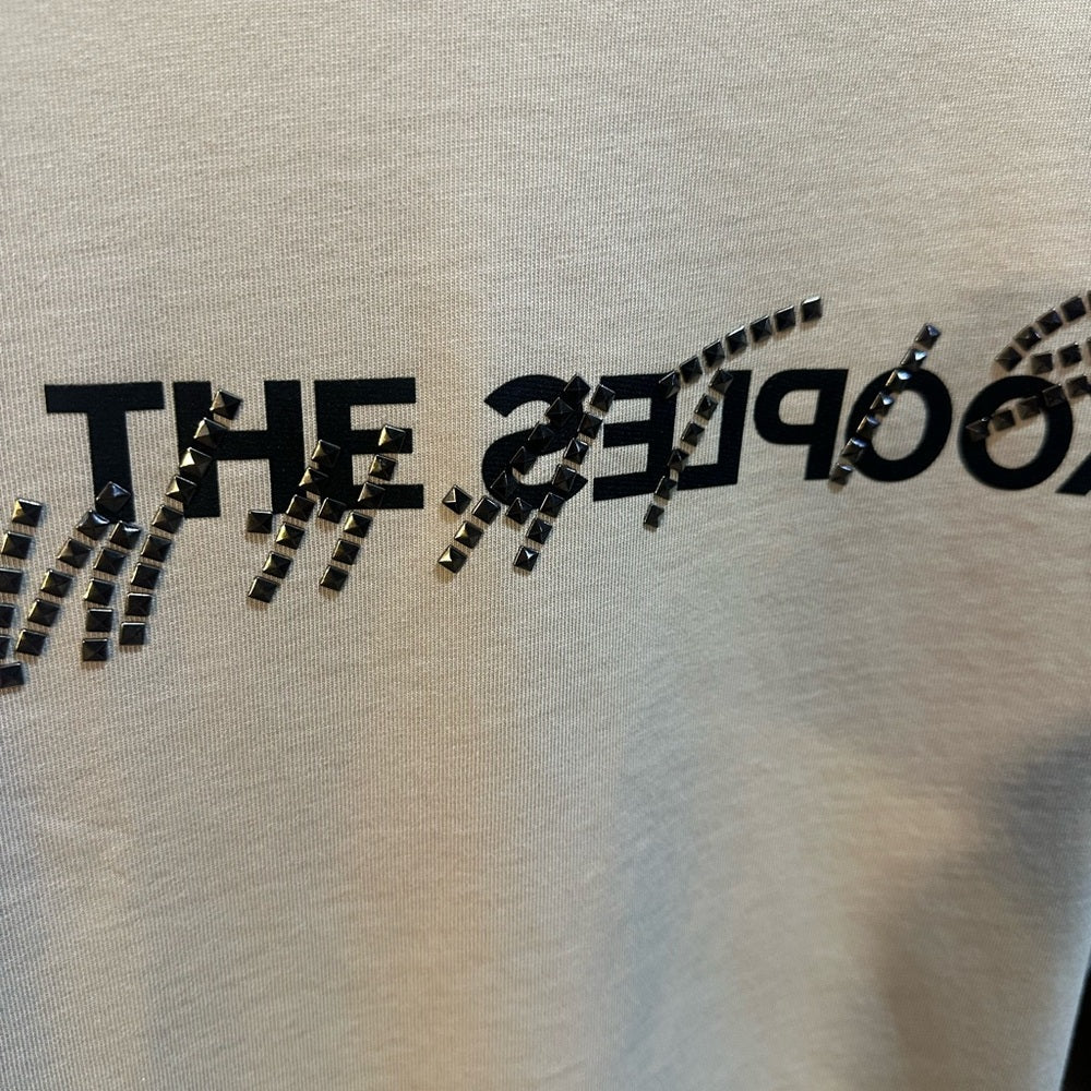 NWT SIZE L The Kooples Light Gray Graphic Tee