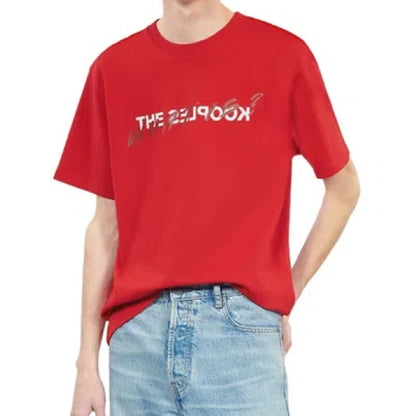 NWT SIZE M The Kooples Red Tee with Silver Logo