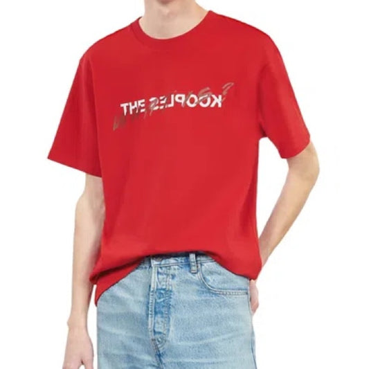 NWT SIZE M The Kooples Red Tee with Silver Logo
