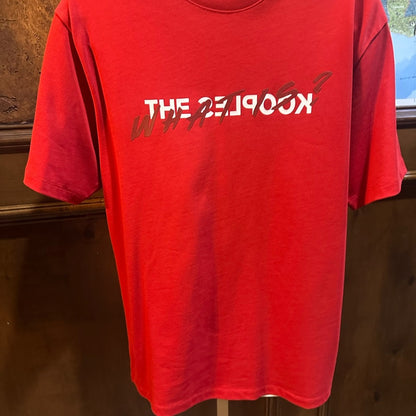 NWT SIZE M The Kooples Red Tee with Silver Logo