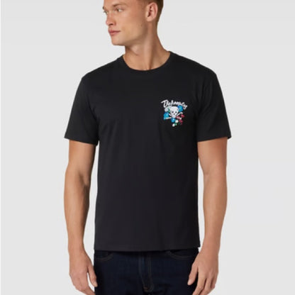 NWT SIZE M Disney Men's Black Tee with Mickey Mouse Design