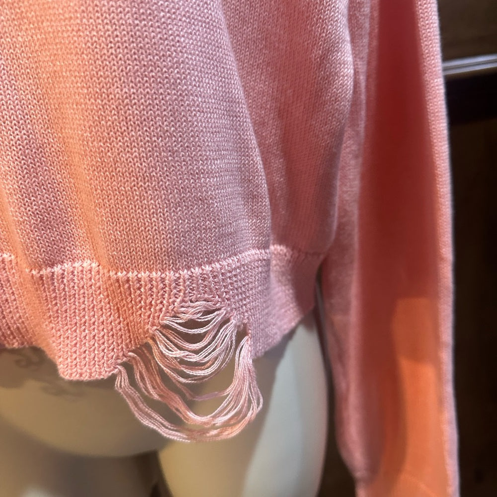 NWT SIZE XL 525 America Pink Crew Neck Sweater