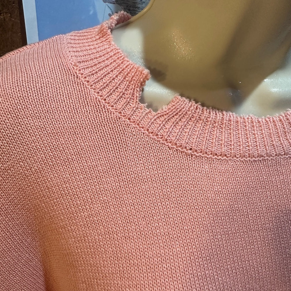 NWT SIZE XL 525 America Pink Crew Neck Sweater