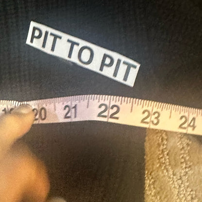 NWT SIZE S 525 America Distressed Black V-Neck Sweater