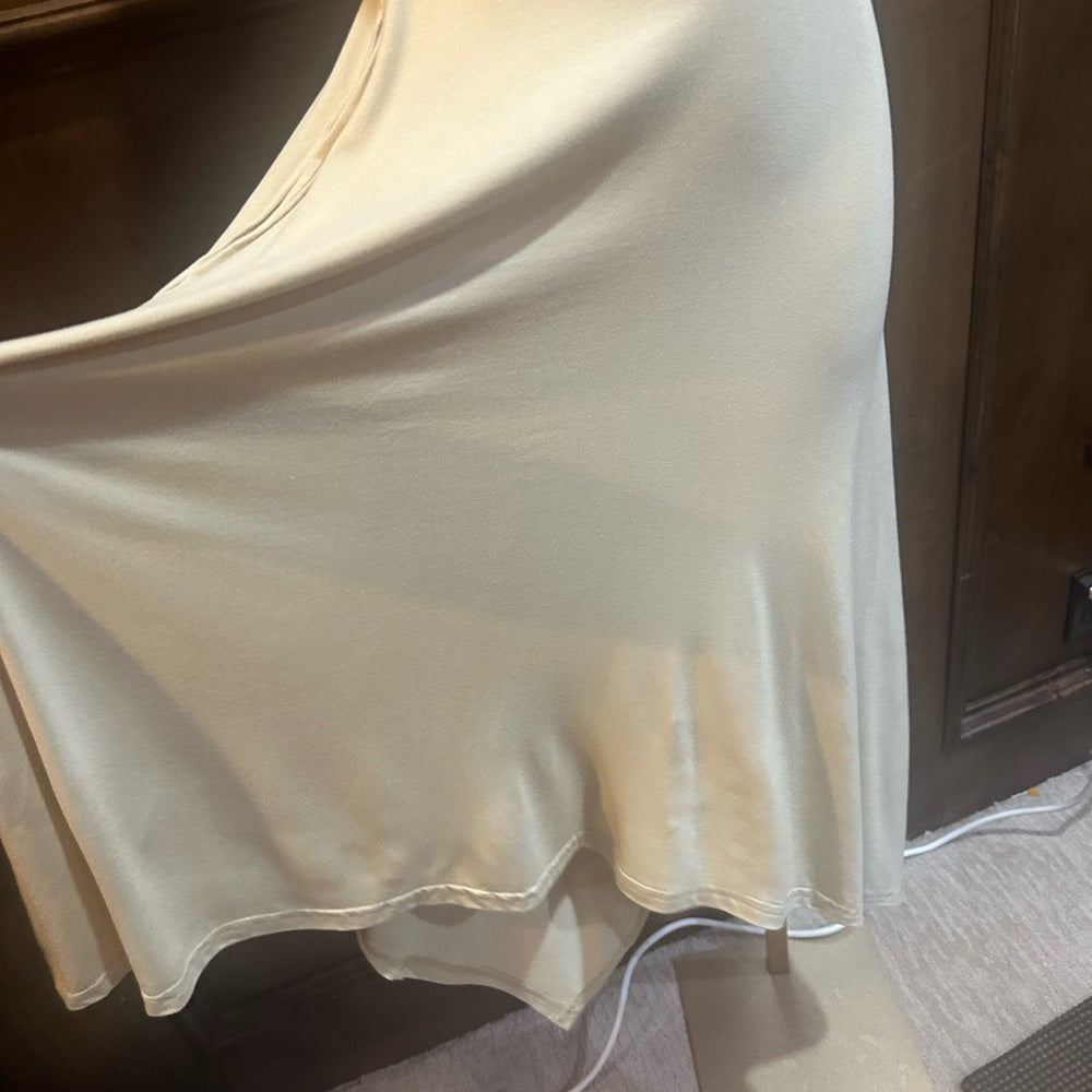 NWT SIZE L Free People Elegant Cream One Shoulder Dress