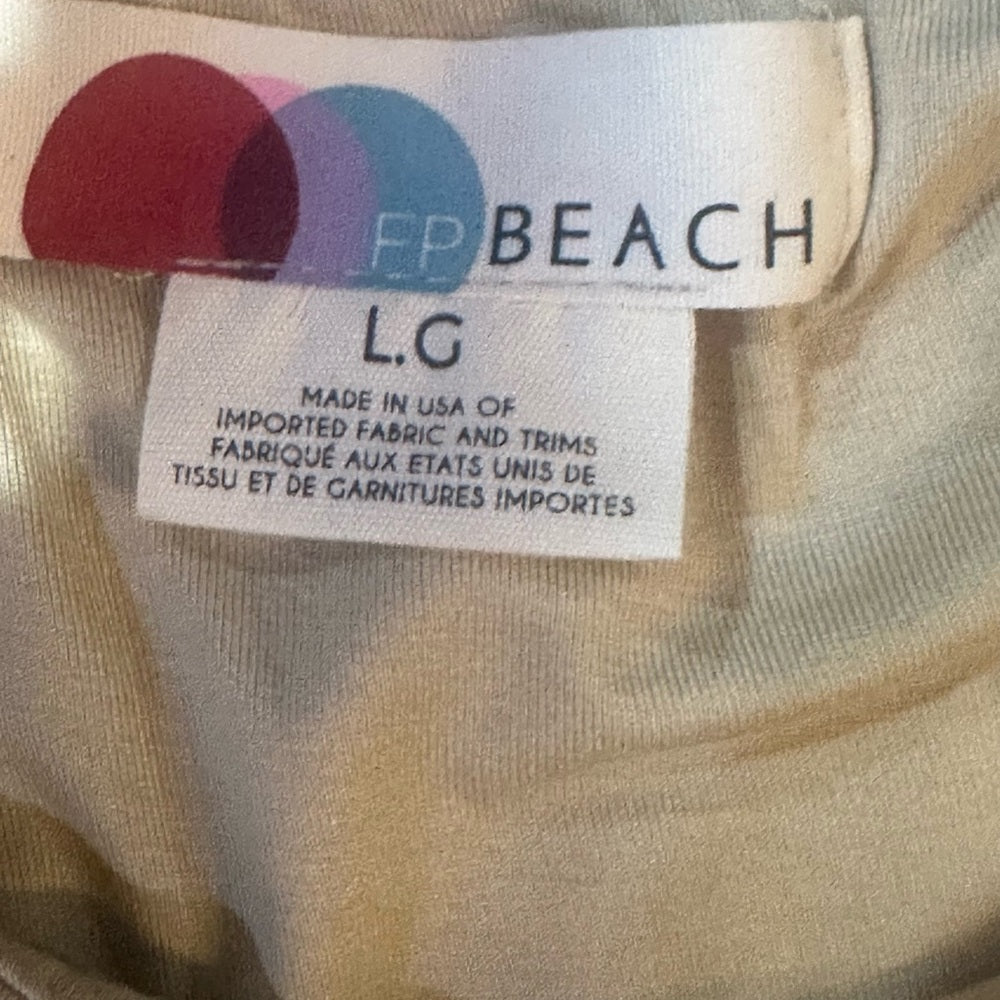 NWT SIZE L Free People Elegant Cream One Shoulder Dress