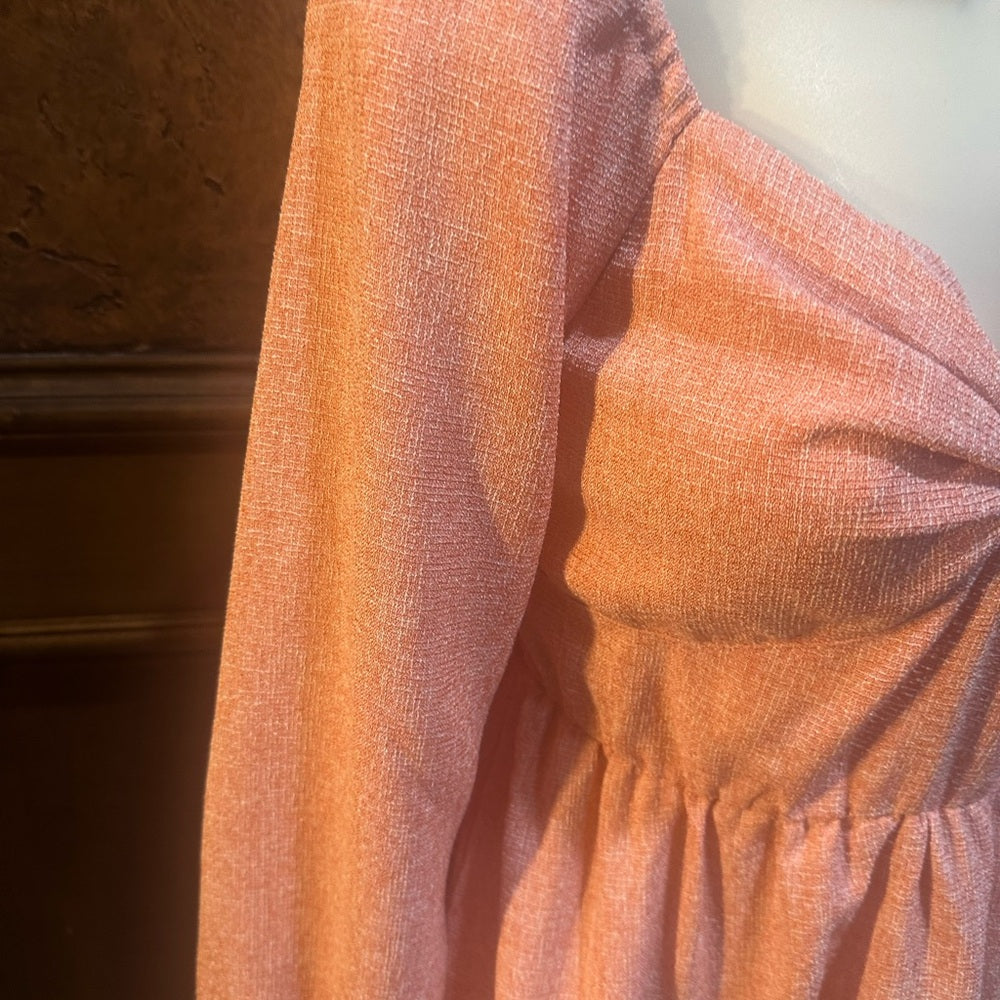 NWT SIZE S UMGEE  Pink Midi Dress with Bow Details