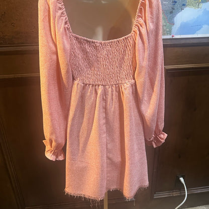 NWT SIZE S UMGEE  Pink Midi Dress with Bow Details