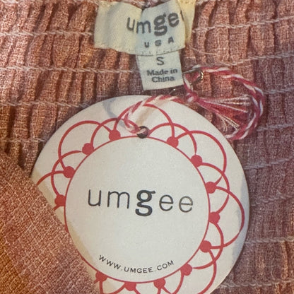 NWT SIZE S UMGEE  Pink Midi Dress with Bow Details