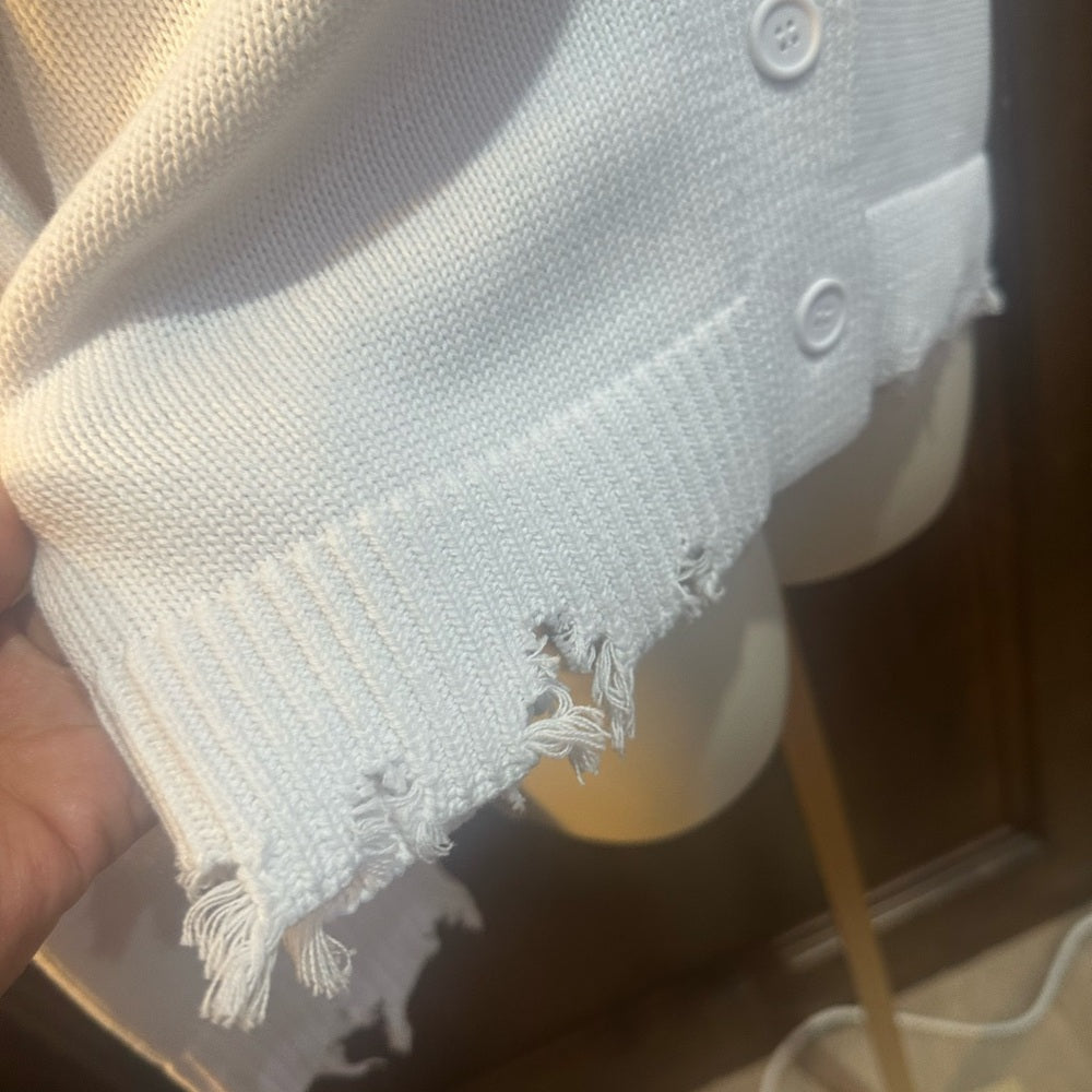 NWT SIZE L 525 America Off-Shoulder White Sweater