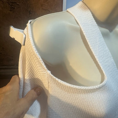 NWT SIZE L 525 America Off-Shoulder White Sweater