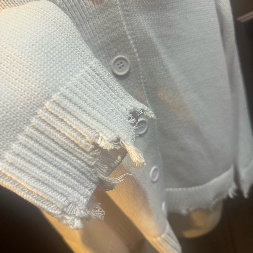 NWT SIZE L 525 America Off-Shoulder White Sweater