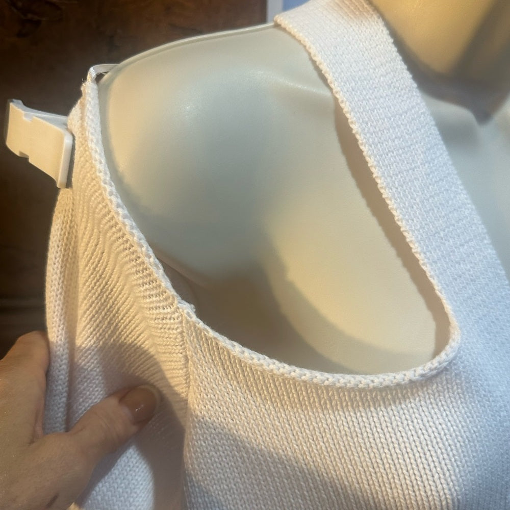 NWT SIZE L 525 America Off-Shoulder White Sweater